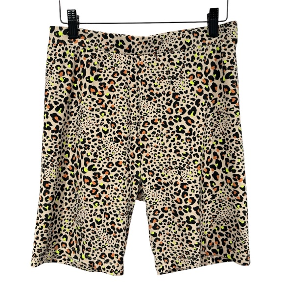 American Eagle Outfitters Pants - American Eagle Outfitters Orange and Black Cheetah Print Bike Shorts